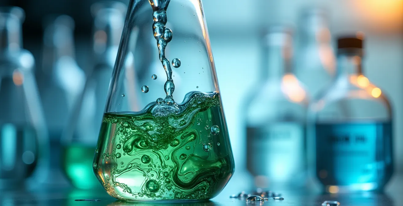 Professional cleaning supply room with automated dilution systems and concentrated eco-products