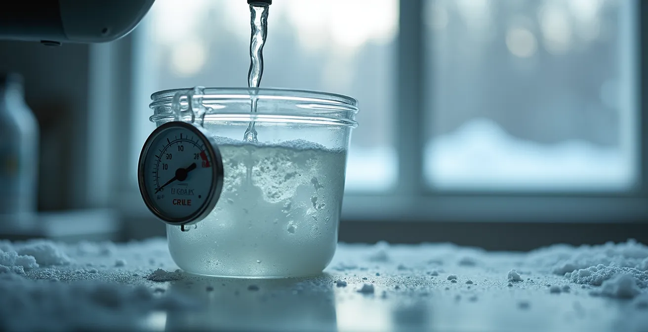 Professional mixing biodegradable cleaning solutions for different temperature conditions